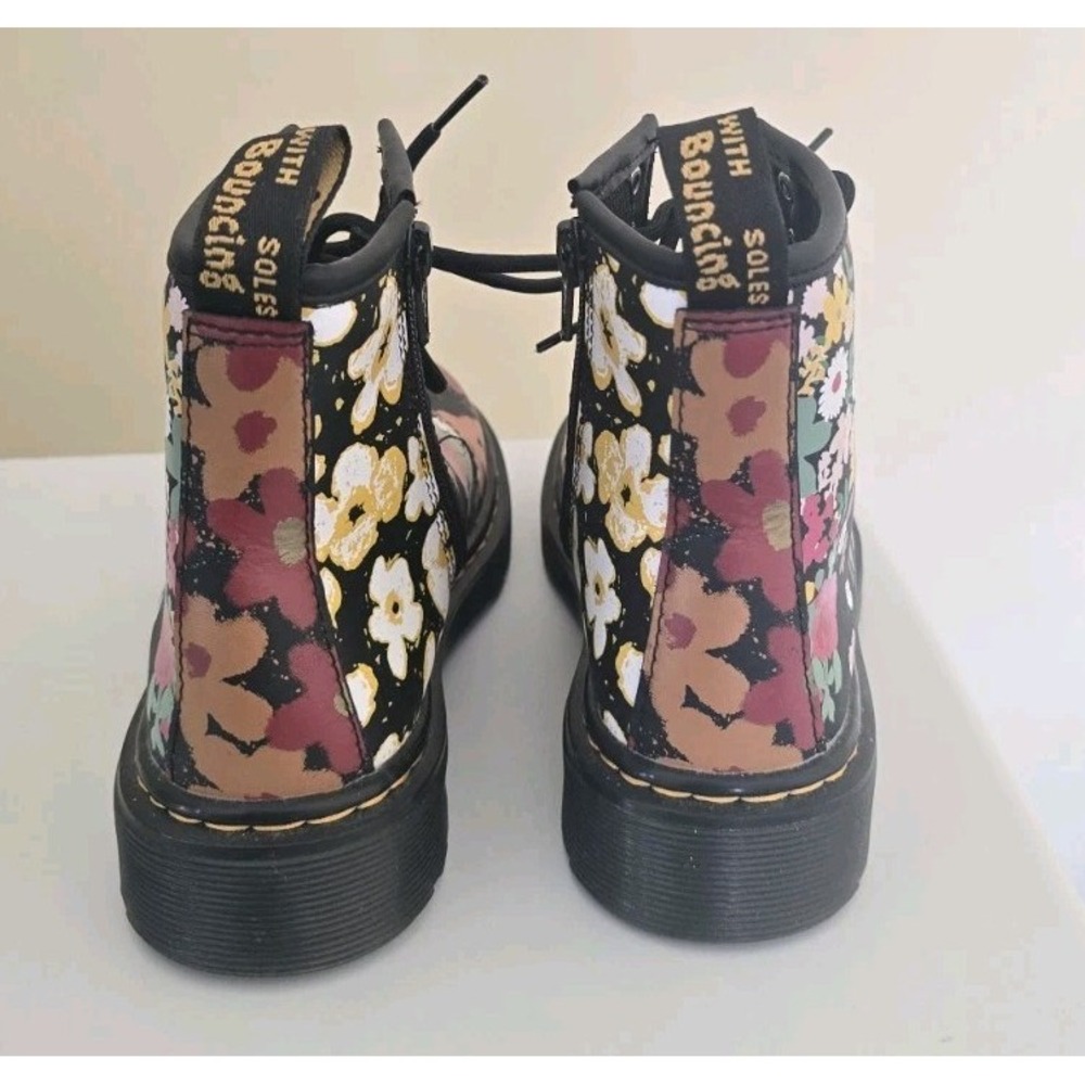 Dr. Martens Youth 1460 J Floral Mash Up Lace Up Boots US 1 - Picture 4 of 10